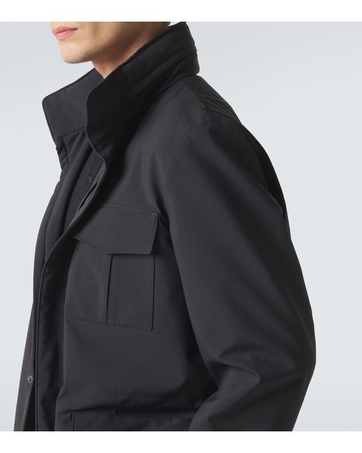 Agnona Blue Technical Field Jacket for men