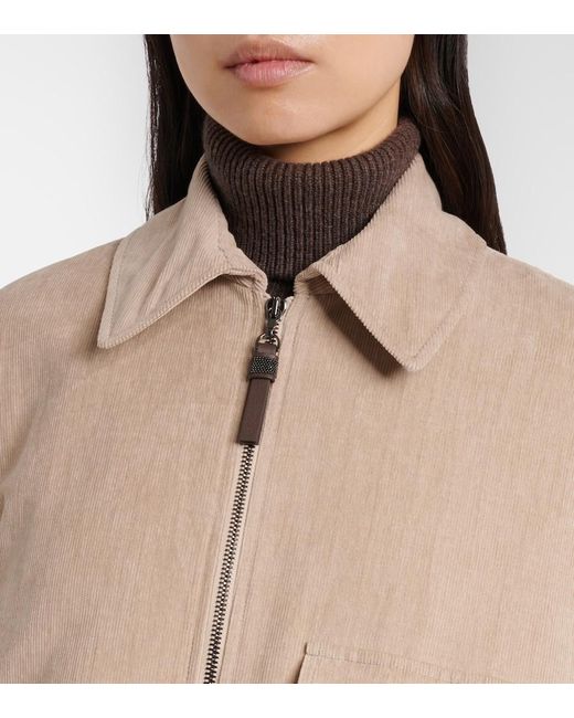 Brunello Cucinelli Natural Corduroy Jacket