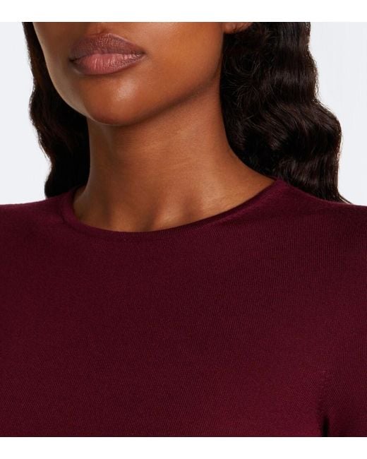 Alaïa Purple Wool Bodysuit