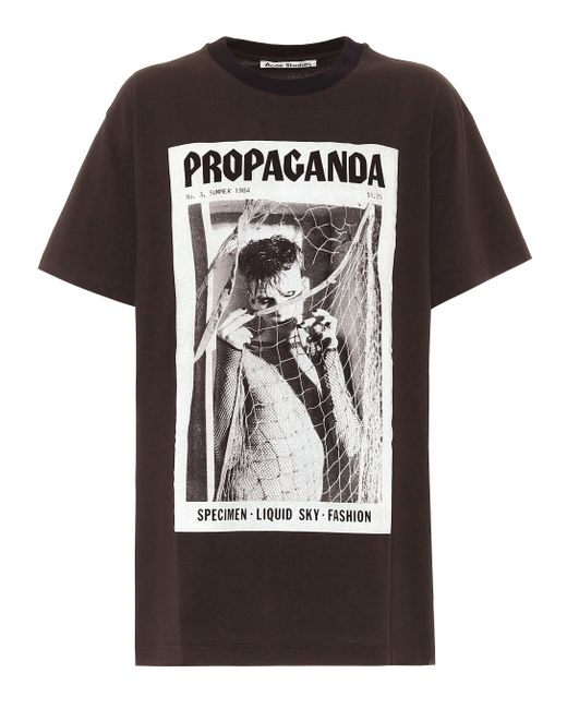 Acne Black Propaganda Magazine T-shirt