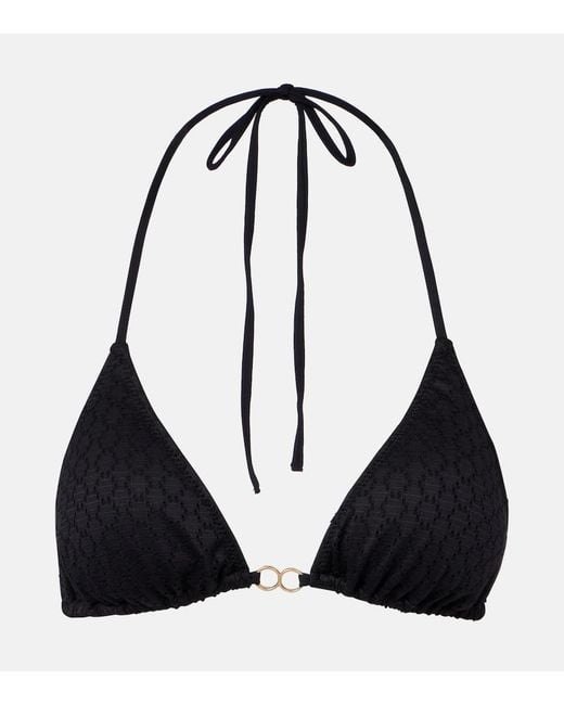 Melissa Odabash Black Costa Bikini Top