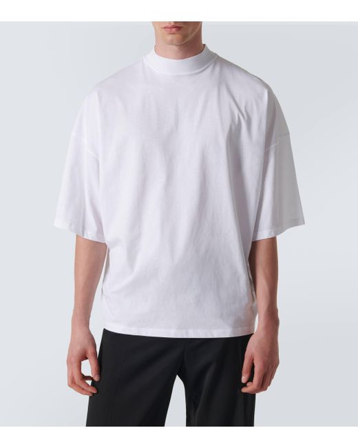 Jil Sander White Cotton Jersey T-shirt for men