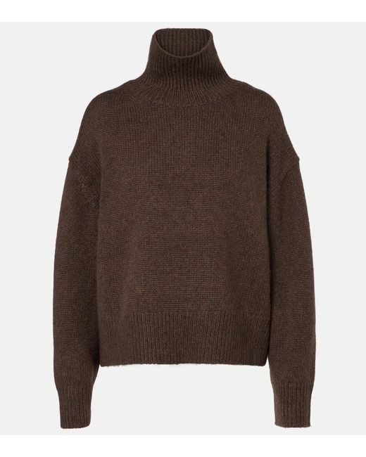 Nili Lotan Brown Tabitha Cashmere Turtleneck Sweater