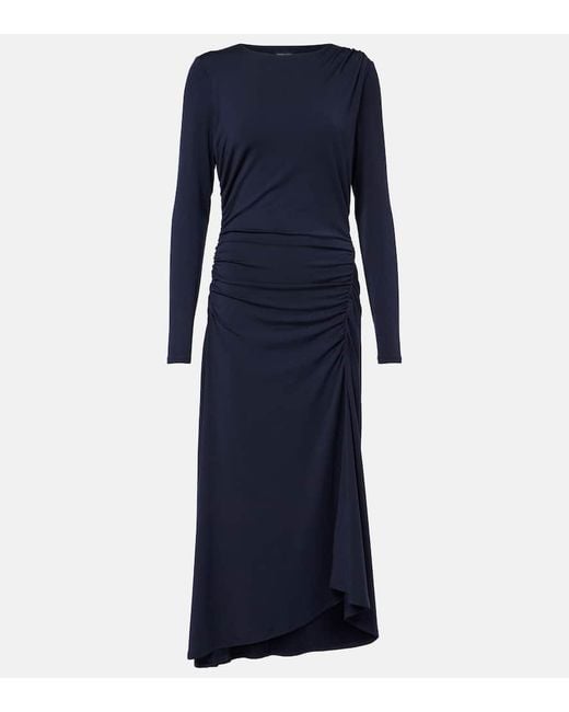 Abito Midi Con Ruches di Veronica Beard in Blue