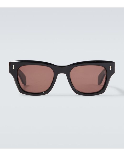 Jacques Marie Mage Eckige Sonnenbrille Dealan 53 in Brown für Herren