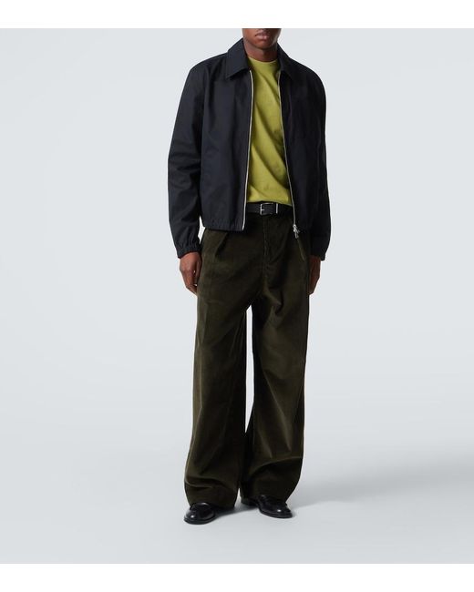 AMI Black Ami De Cour Cotton Gabardine Jacket for men