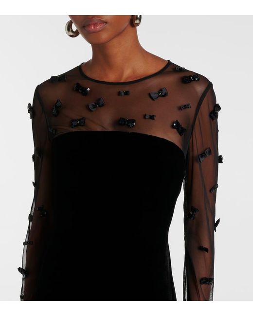 Abito Lungo Marocco di Max Mara in Nero | Lyst
