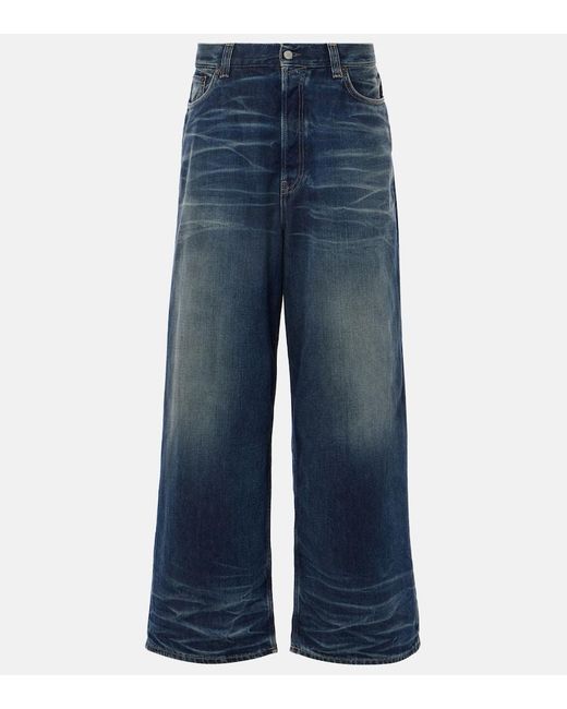 Jean Ample A Taille Mi-Haute Acne en coloris Blue