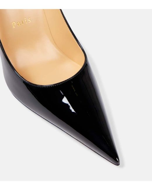 Christian Louboutin Black Pumps Kate Max 100 Aus Lackleder