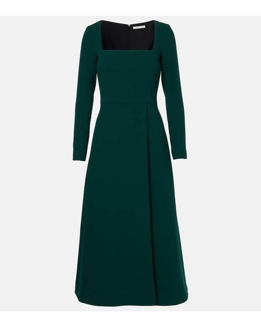 Emilia Wickstead Green Glenda Midi Dress