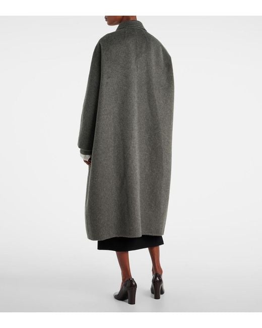 The Row Gray Gustaf Cashmere Coat