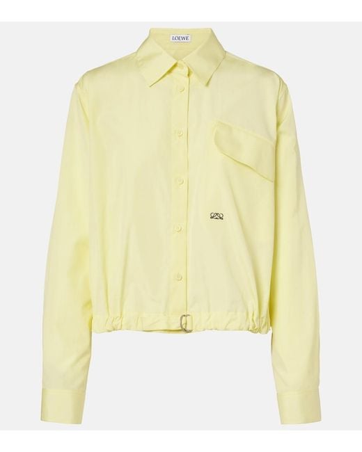 Loewe Yellow Double L Cotton Shirt