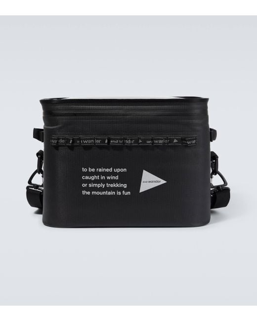 And Wander Black Waterproof Cooler Bag for men