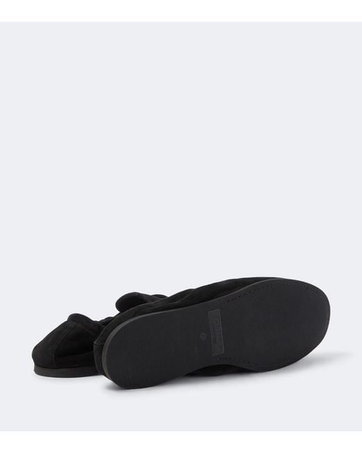 Dolce & Gabbana Black Dg Suede Loafers for men