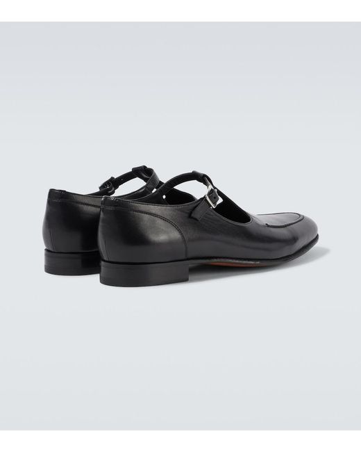 Bode Black School Leather Loafers for men