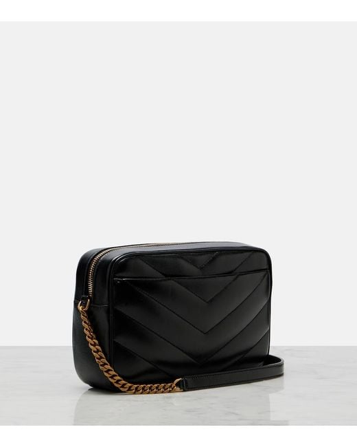 Saint Laurent Black Loulou Quilted Leather Camera Bag