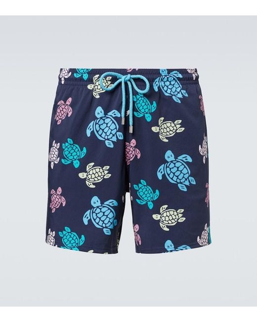 Vilebrequin Blue Tortues Multicolores Swim Trunks for men