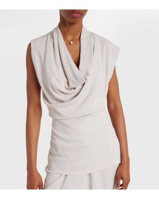 TOVE Natural Nuala Draped Top