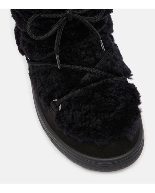 Bottines Apres-Ski Chamonix En Daim Et Shearling Bogner en coloris Black