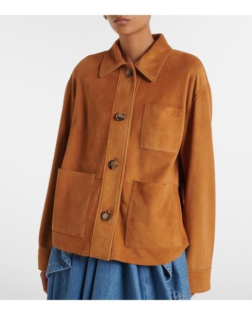 Loewe Brown Suede Jacket