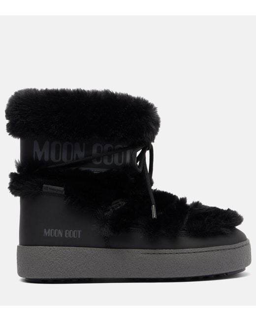 Moon Boot Black Ltrack Low Snow Boots