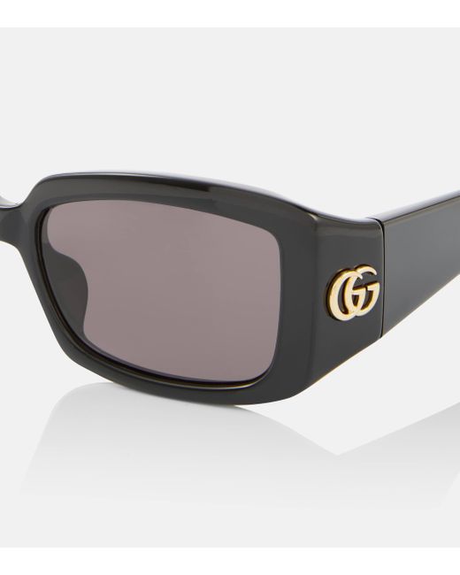 Gucci Brown Double G Square Sunglasses