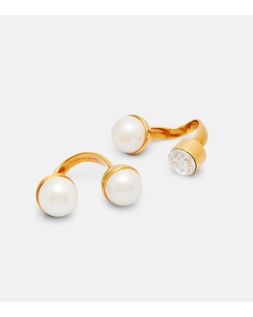 Dries Van Noten Metallic Embellished Ring