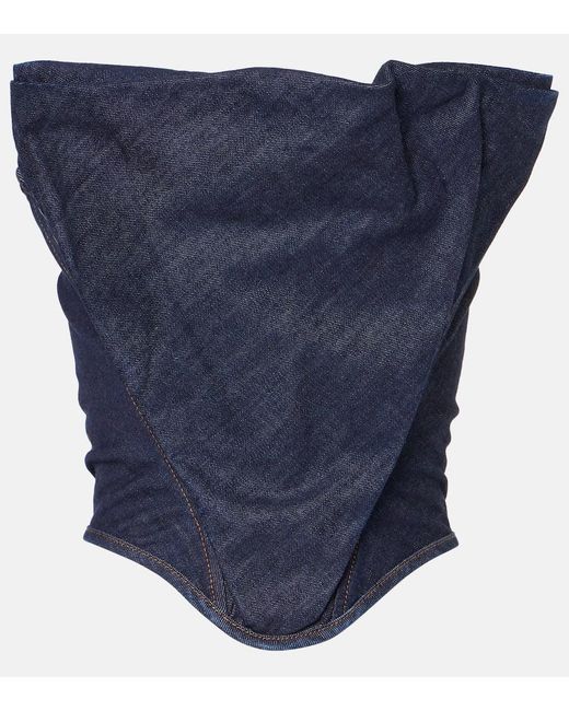 Top Stile Corsetto Re25 di Magda Butrym in Blue