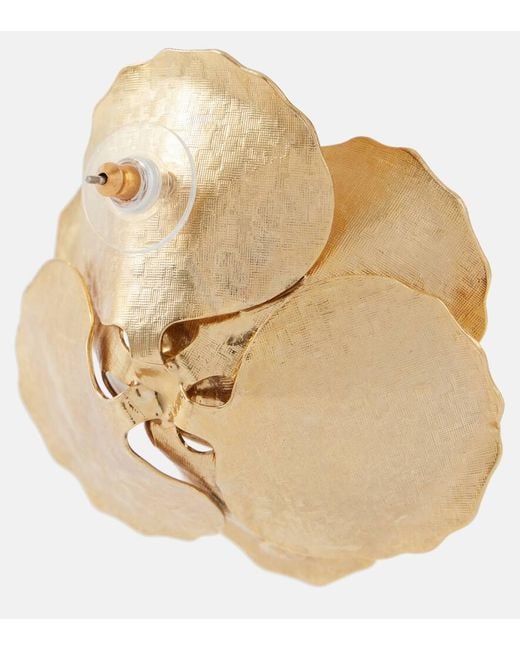 Jennifer Behr Metallic Ohrringe Gladiolus, 18Kt Vergoldet