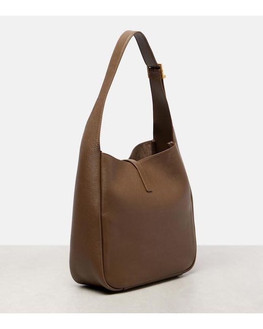 Bolso Al Hombro Le 5 A 7 Supple Small De Piel Saint Laurent de color Brown