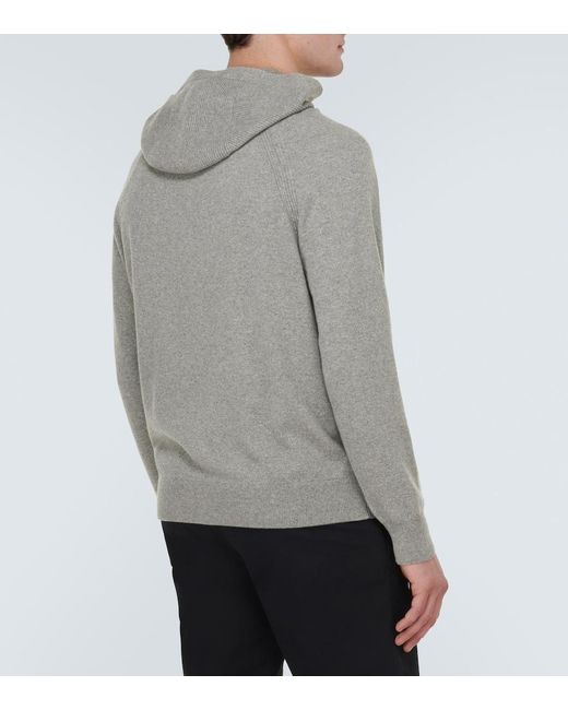Loro Piana Gray Merano Cashmere Hoodie for men
