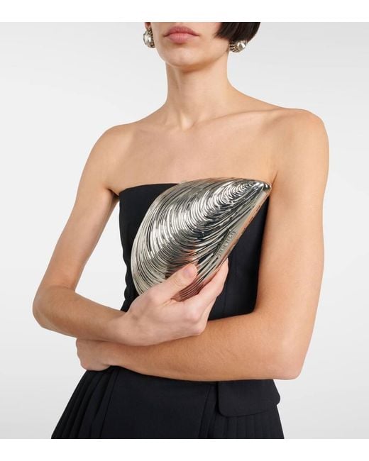 Clutch Bridget di Jonathan Simkhai in Metallic
