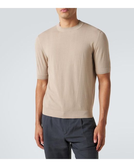Eleventy Natural Cotton Sweater for men