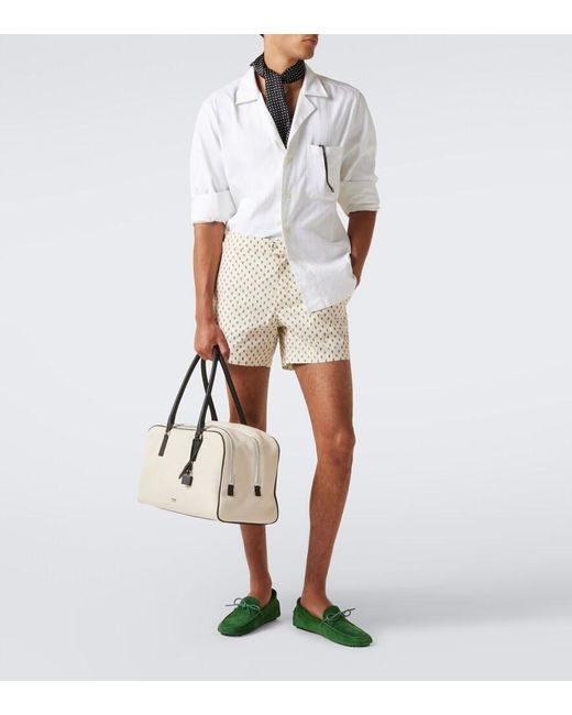 Tom Ford Green Suede Driving Shoes for men