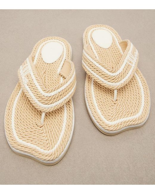 Chloé Natural Sand Thong Sandals