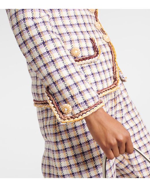 Etro Multicolor Checked Cotton-Blend Jacket