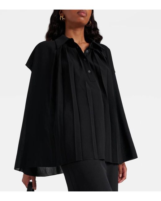 Joseph Black Antin Pleated Blouse