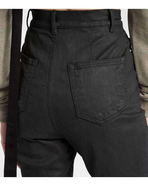 Rick Owens Blue Bolan High-Rise Bootcut Jeans