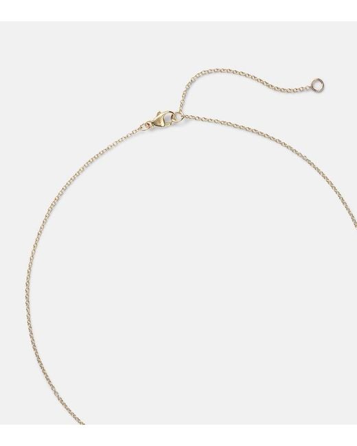 STONE AND STRAND White Essential 14Kt Necklace With Diamonds