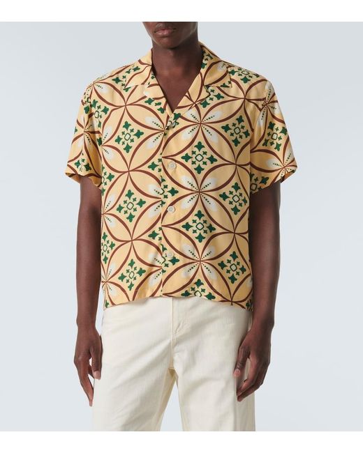 Camisa De Bolos Greer Estampada Bode de hombre de color Metallic