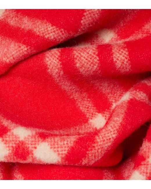 Sciarpa Check di Burberry in Red