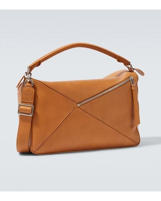 Loewe Tote Bag Puzzle Large Aus Leder in Brown für Herren