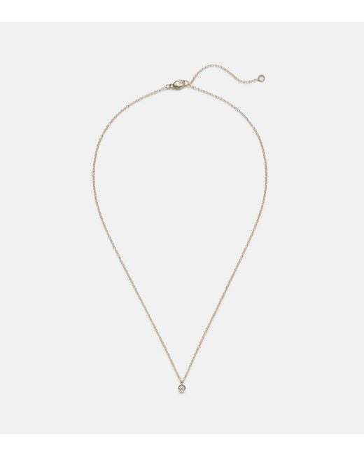 STONE AND STRAND Blue Essential 14Kt Choker With Diamonds