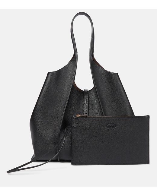 Tod's Black Timeless Medium Leather Tote