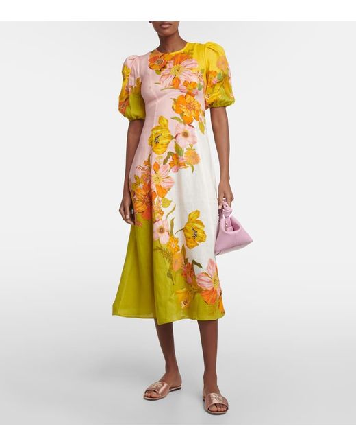 Tory Burch Natural Verzierte Pantoletten Eleanor Aus Satin