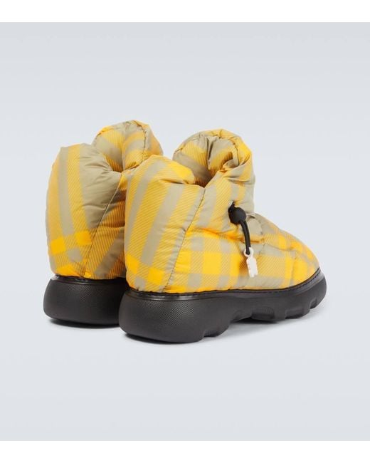 Burberry boots mens yellow deals