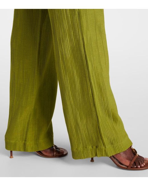 Taller Marmo Green San Juan Wide-Leg Pants