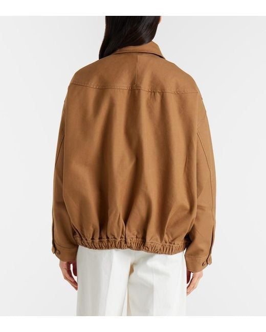 Polo Ralph Lauren Brown Cotton Bomber Jacket