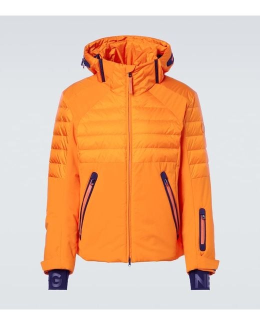 Bogner Orange Henik Ski Down Jacket for men