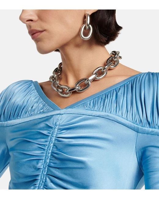 Rabanne Metallic Chain Link Earrings